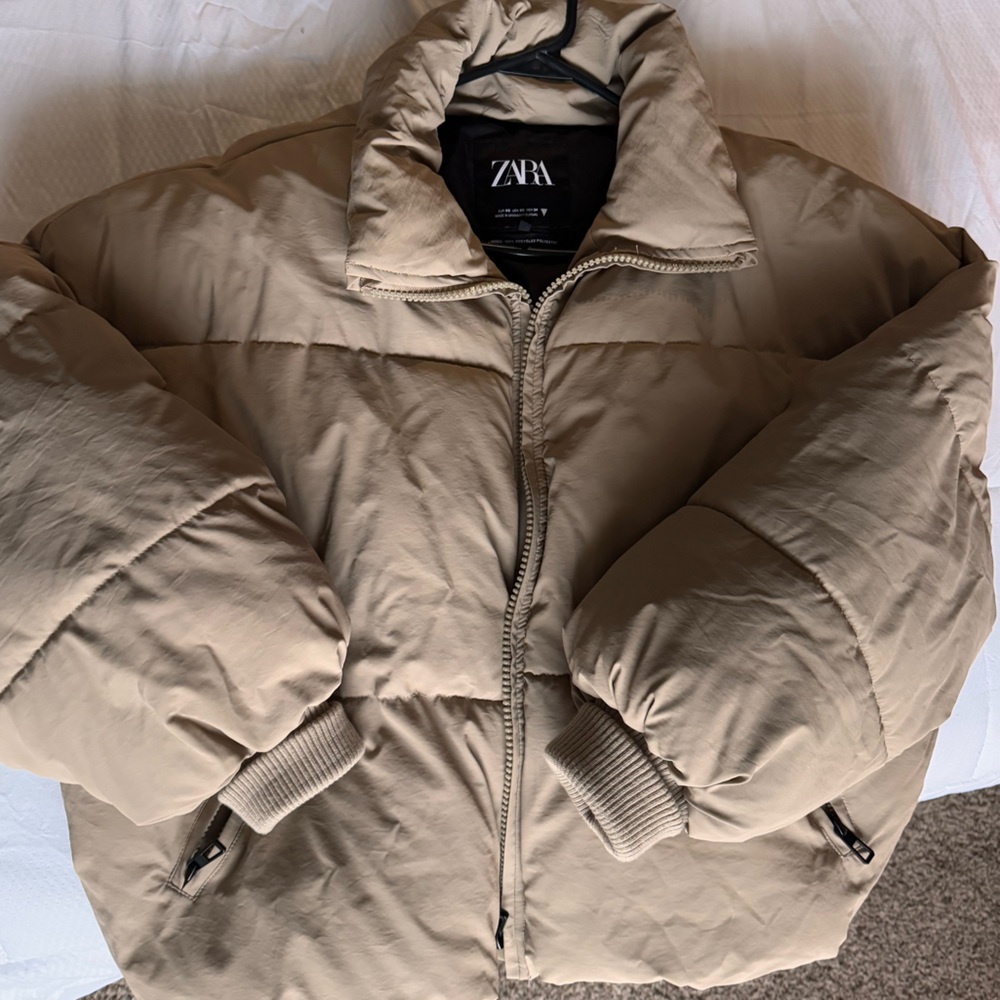 Zara puffer beige